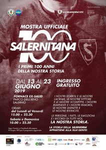Il manifesto della mostra "Salernitana 100"