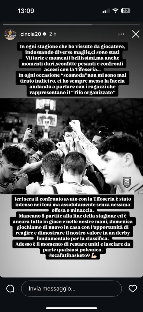 Stories Instagram Andrea Cinciarini